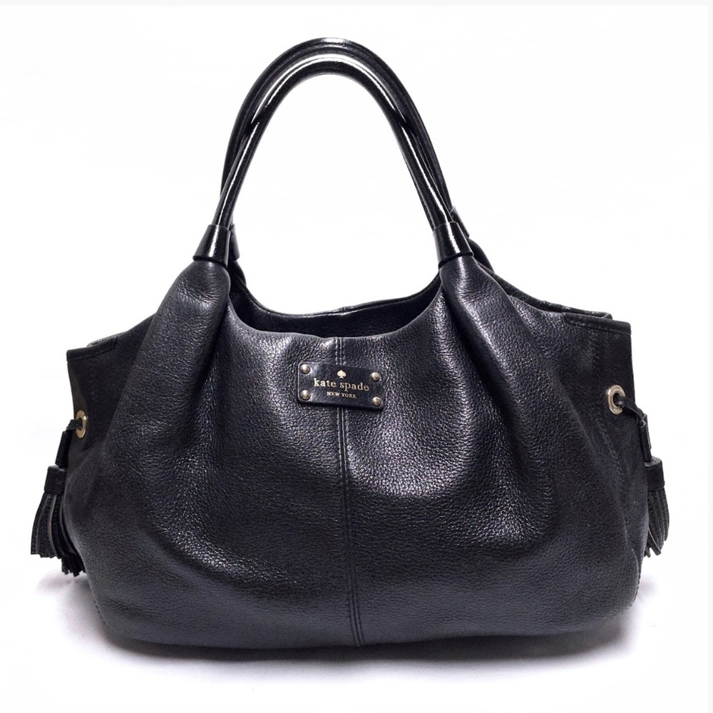 kate spade Black Pebbled Leather Shoulder Bag